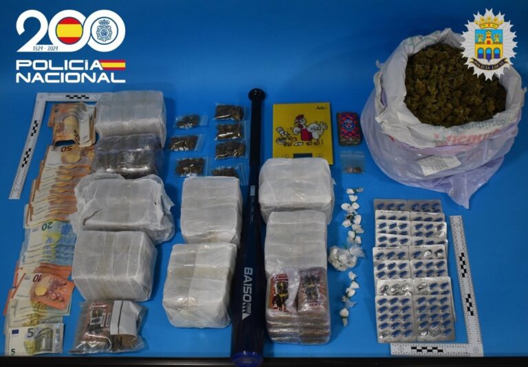 Detienen a dos individuos en Aranda (Burgos) con diez kilos de sustancias ilegales en su poder
