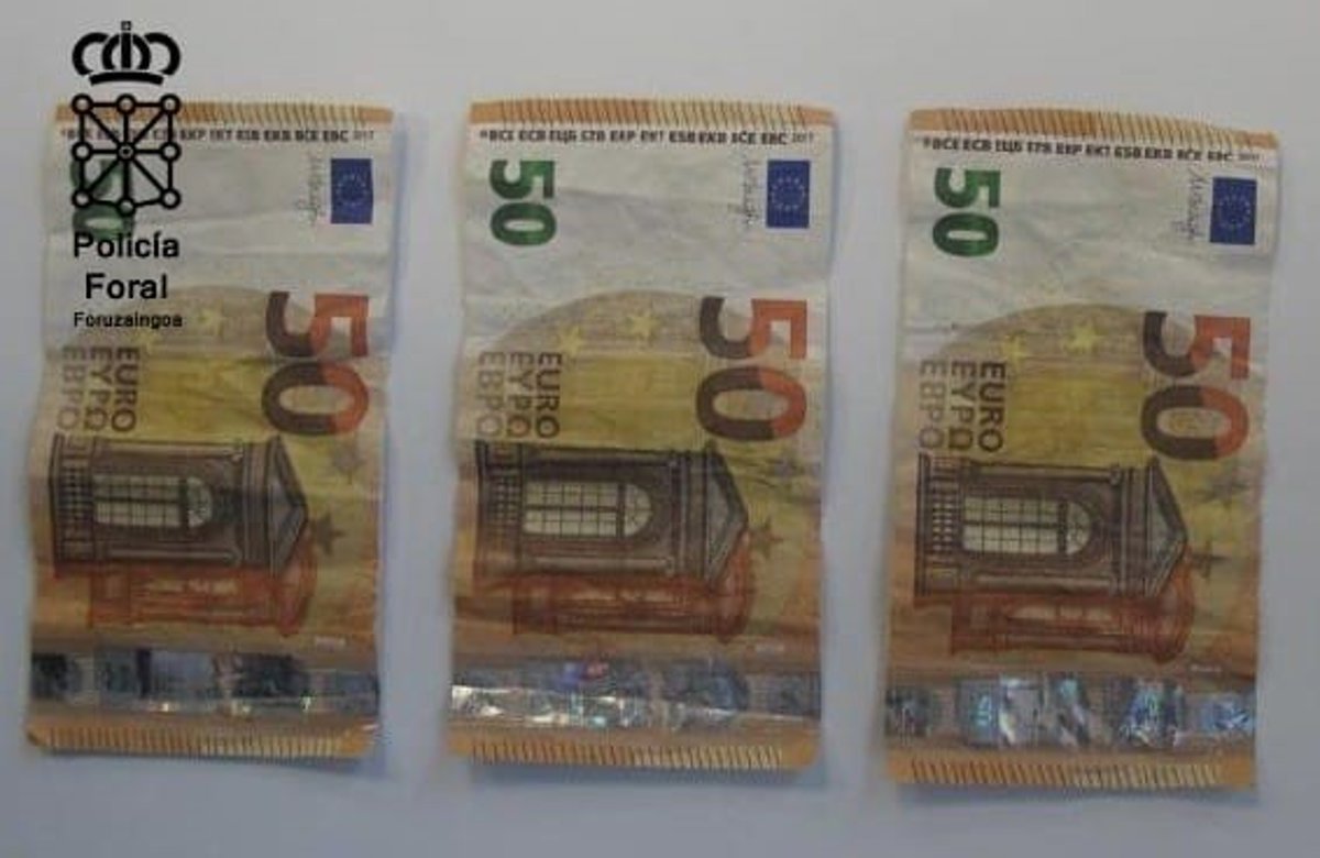Detenido un joven de 17 años en Estella por usar billetes falsos e identificarse con un DNI
