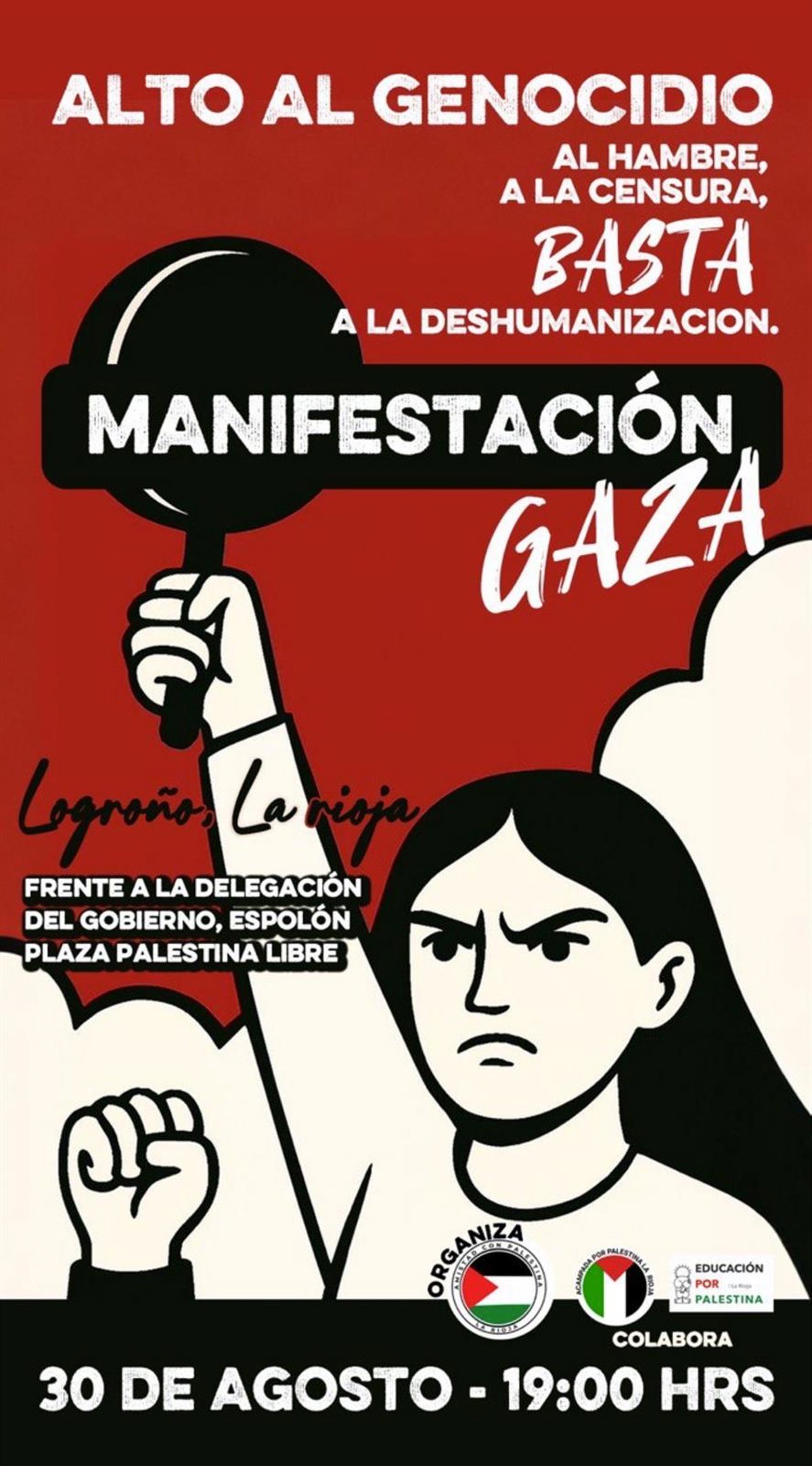 Una manifestación reflejará el hartazgo por el silencio de las instituciones sobre el genocidio