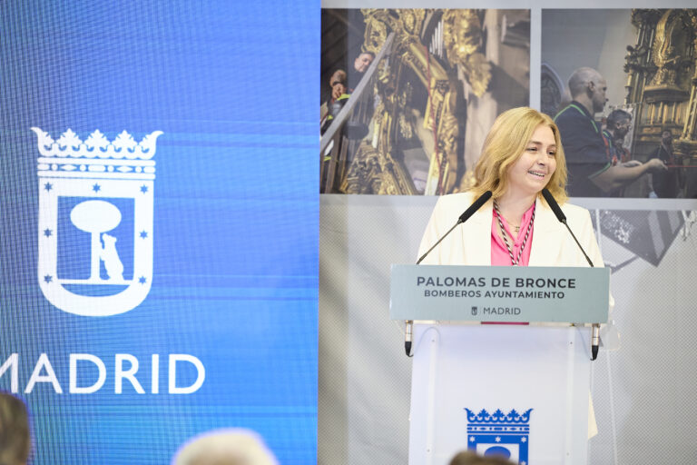 Sanz solicita a la Virgen de la Paloma que apoye a los bomberos que combaten los incendios en