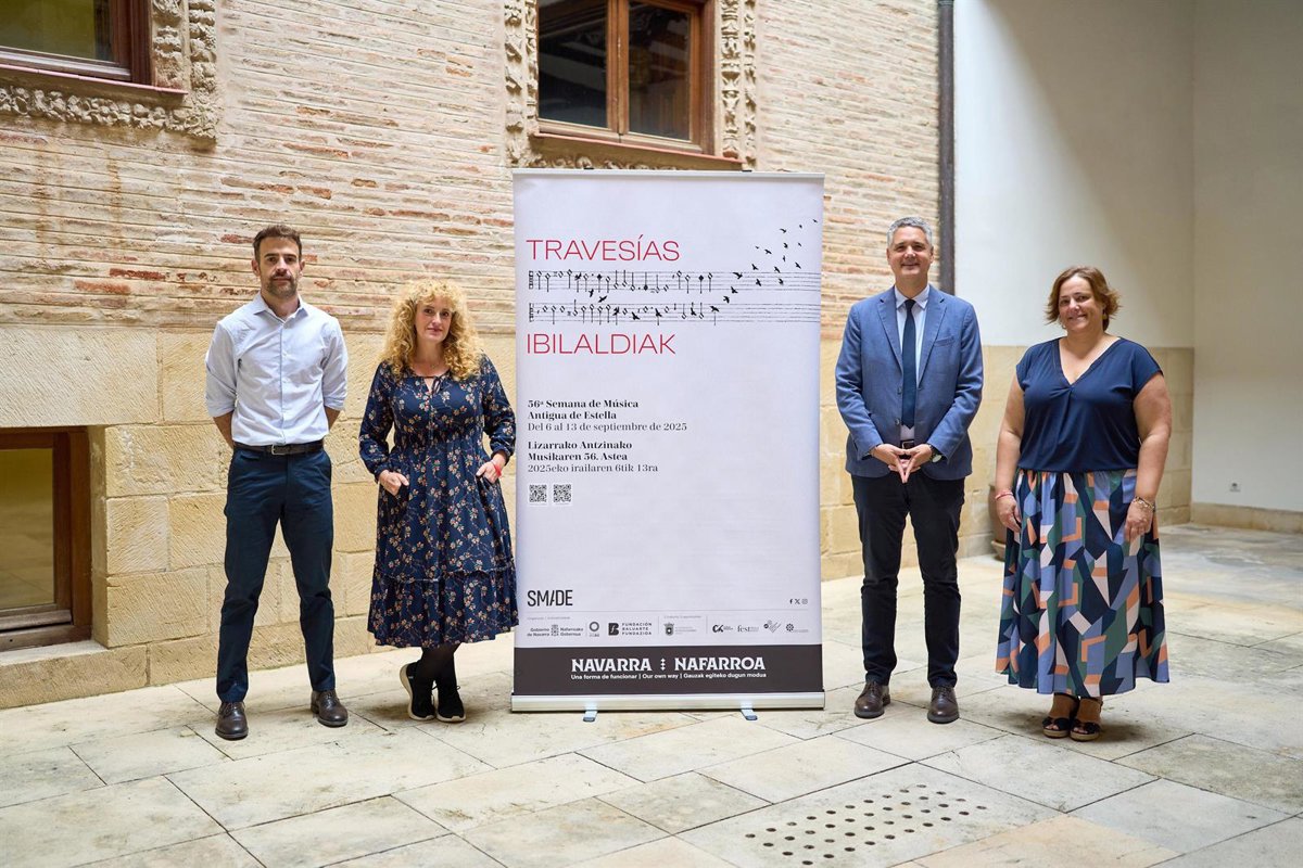La Semana de Música Antigua de Estella presenta su 56ª edición con un recorrido por la música