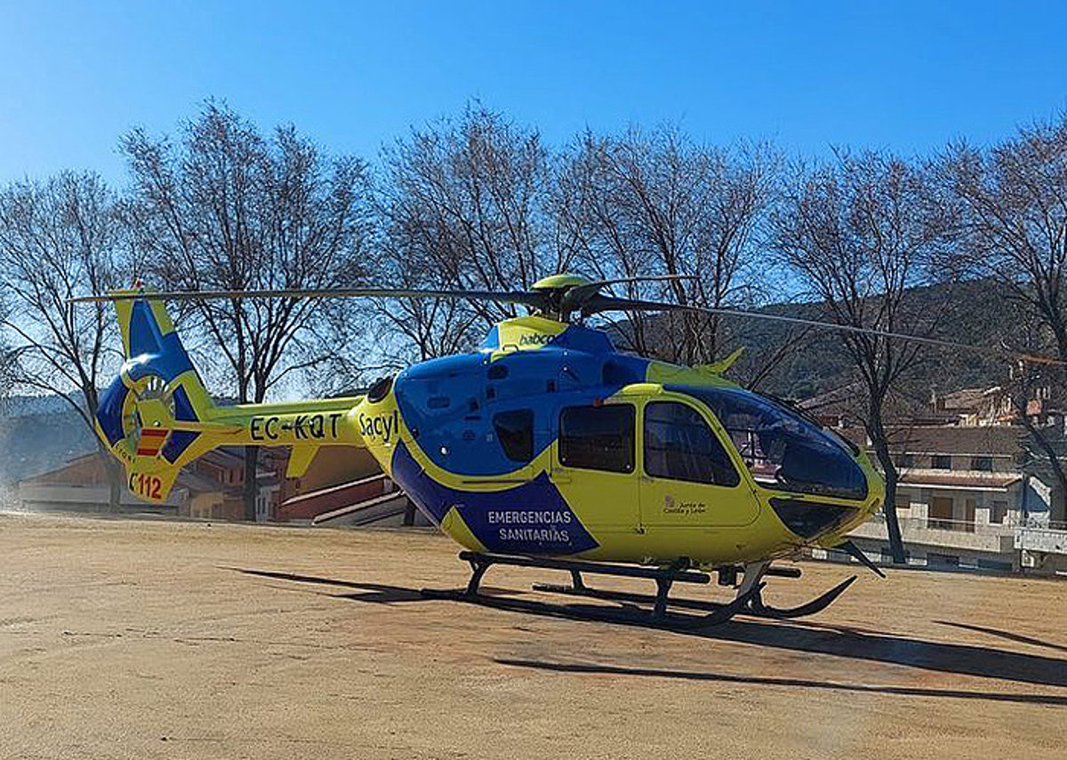 Trabajador de 24 años se lesiona al caer desde dos pisos en Frades de la Sierra, Salamanca