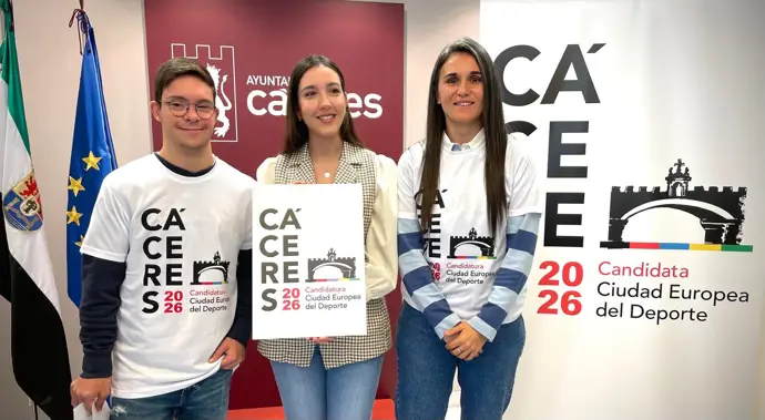 Cáceres, elegida Ciudad Europea del Deporte en 2026, celebra su compromiso con la actividad física