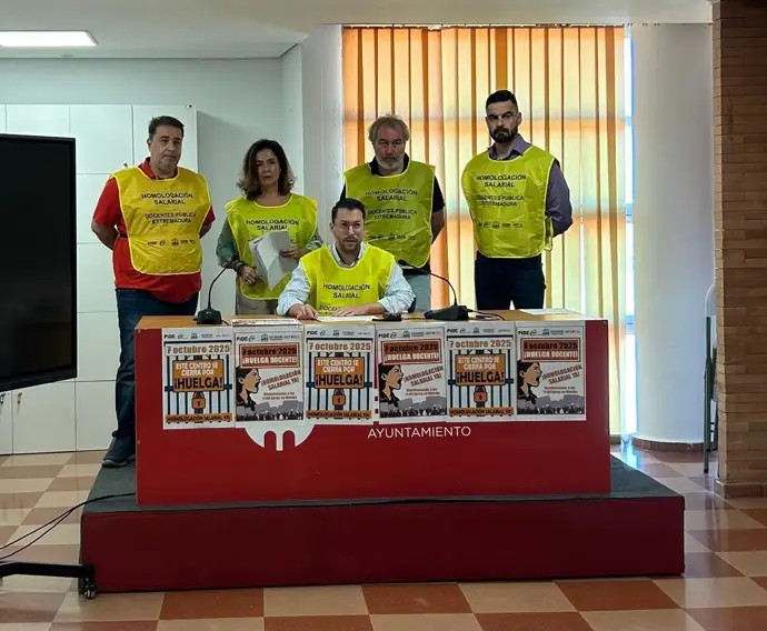 Los sindicatos llaman a la huelga en Extremadura el 7 de octubre para exigir la homologación