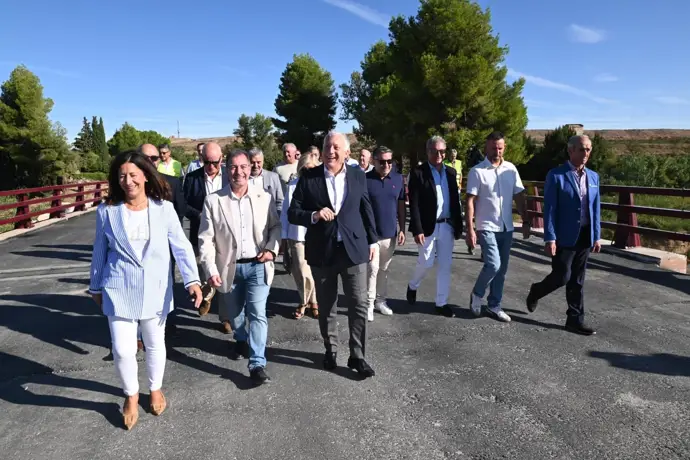 La A-222 vuelve a estar operativa tras reparar el puente de Belchite afectado por las tormentas de