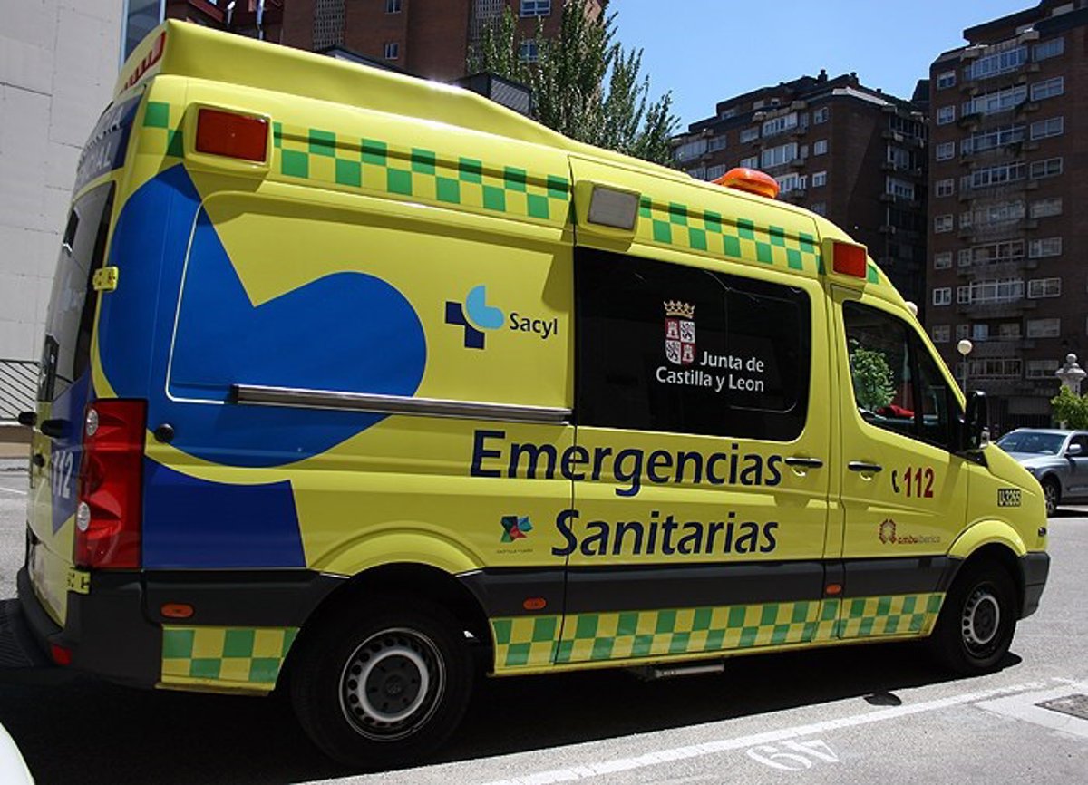 Hombre trasladado al hospital tras un accidente de tráfico en Salamanca