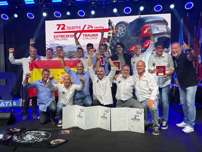 El consorcio de bomberos de Valencia, subcampeón en el mundial de rescate en accidentes en Croacia