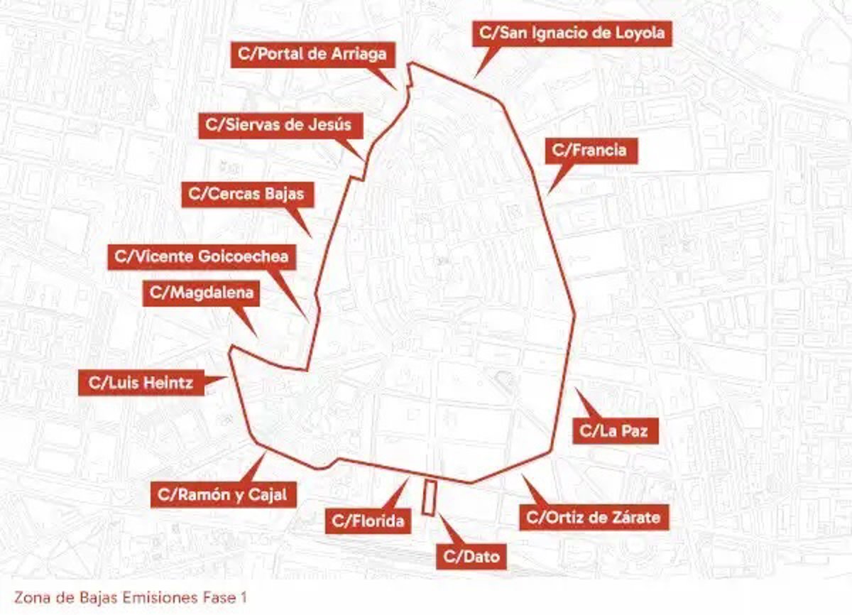 Vitoria-Gasteiz lanza la zona de bajas emisiones y extiende la OTA a seis nuevos barrios