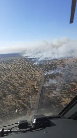 Se declara el nivel 1 de riesgo de incendio en diversos puntos de una cuneta en Monroy