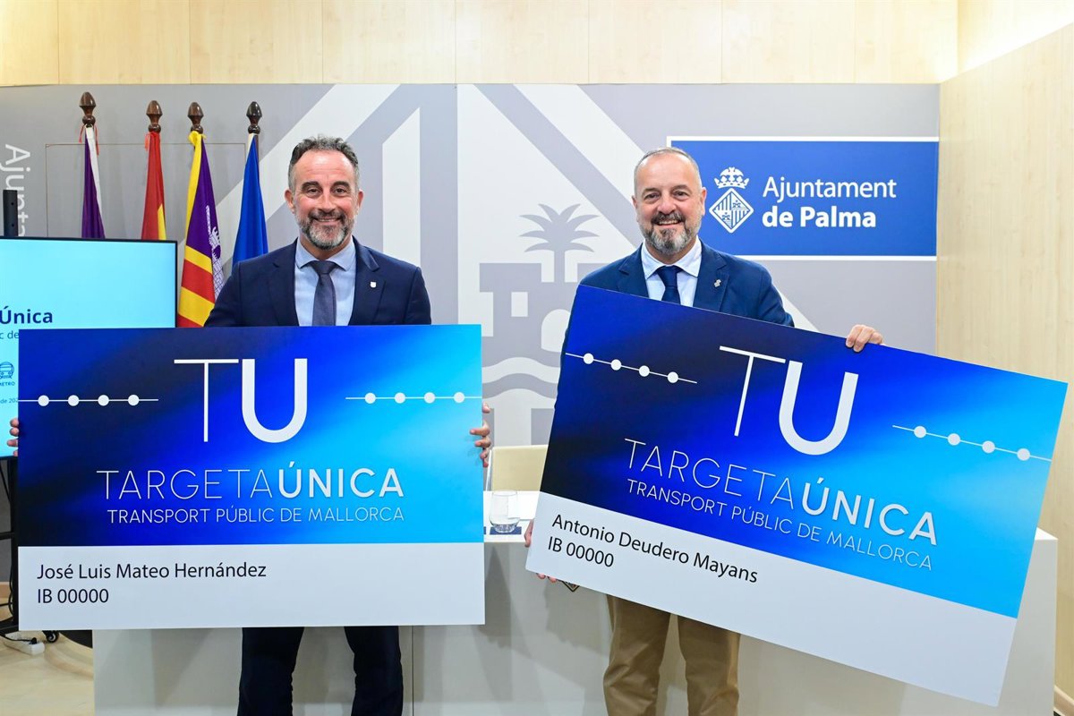 La tarjeta única para el transporte público de Mallorca ya está disponible para todos los