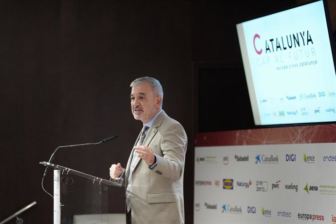 El alcalde de Barcerlona, Jaume Collboni, interviene durante la jornada de Europa Press 'Catalunya cap al futur', a 15 de septiembre de 2025, en Barcelona, Catalu&ntilde;a (Espa&ntilde;a)