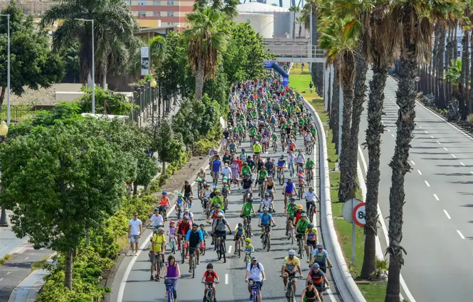 Las Palmas de Gran Canaria acoge el domingo la Fiesta de la Bici con un operativo especial de