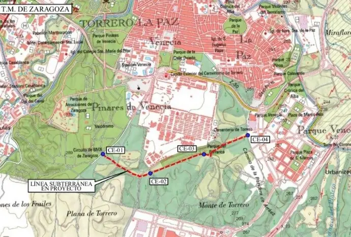 Ayuntamiento y Endesa promueven el soterramiento de líneas de alta y media tensión en el Barranco