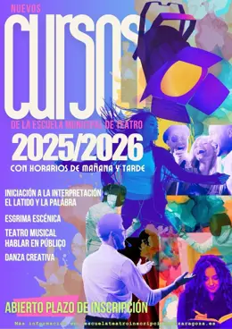 La Escuela Municipal de Teatro ofrecerá nuevos cursos de artes escénicas en el programa EMTZ
