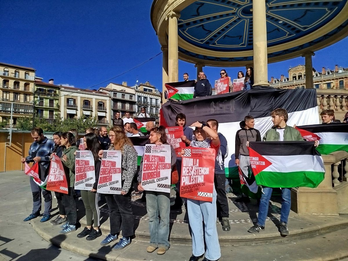 Una manifestación por Palestina se llevará a cabo el 4 de octubre en Pamplona para pedir la