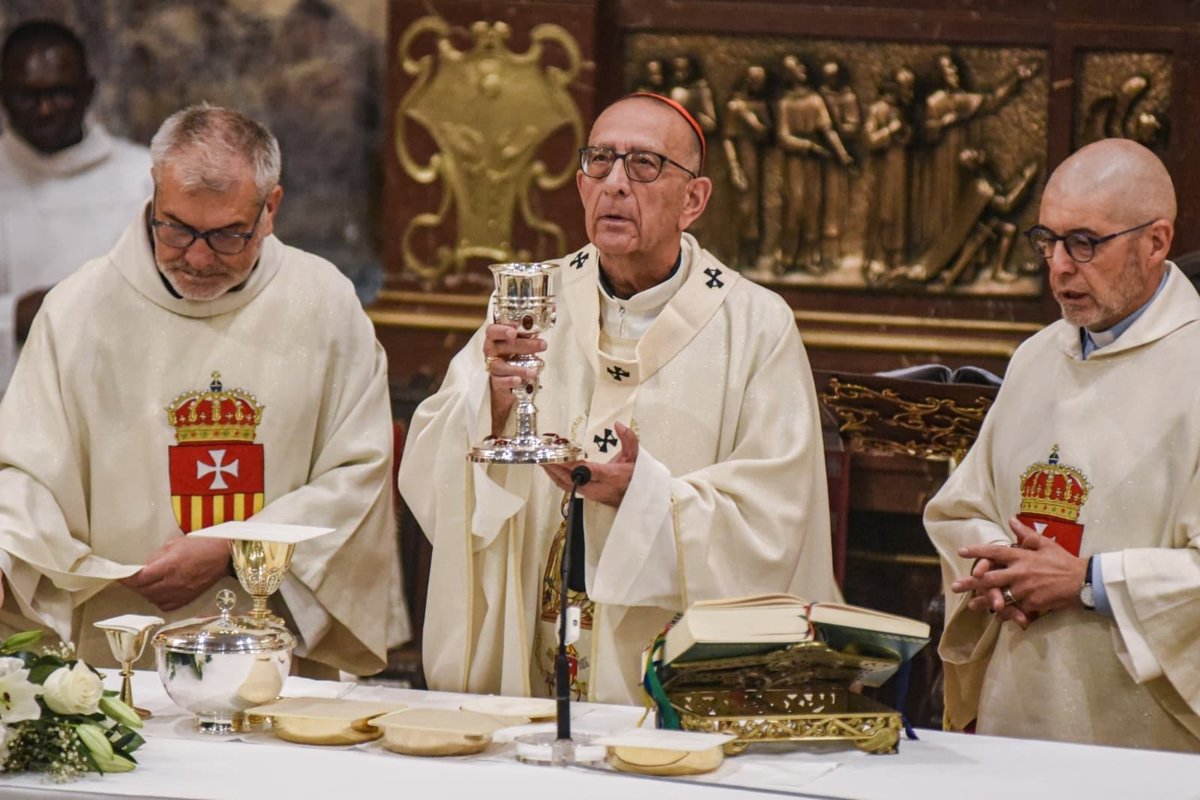 Omella aboga por una solución pacífica en Gaza y Ucrania durante la misa de La Mercè en Barcelona