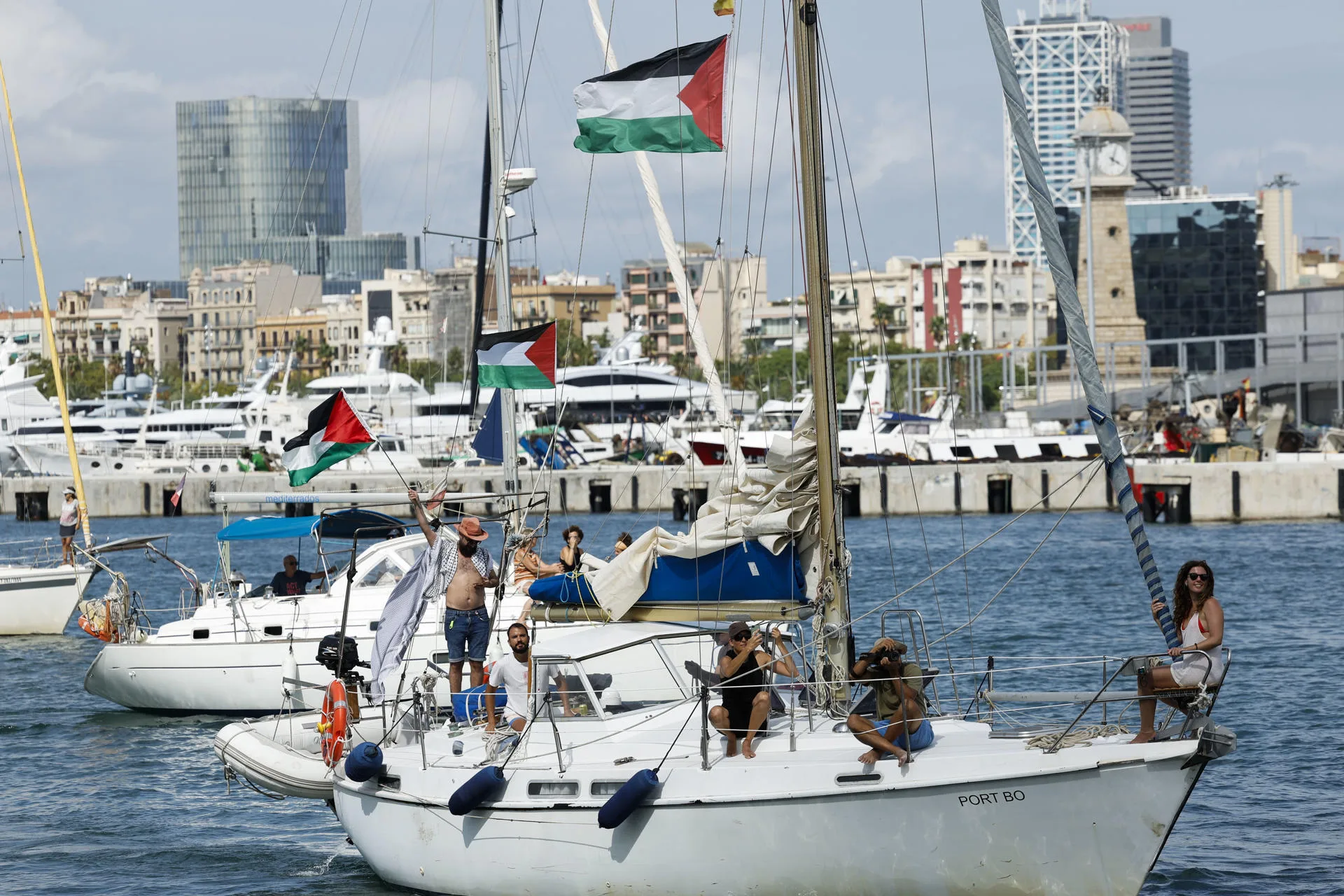 El Ejército israelí supervisa la Sumud Flotilla y asegura: "Estamos listos para proteger nuestras
