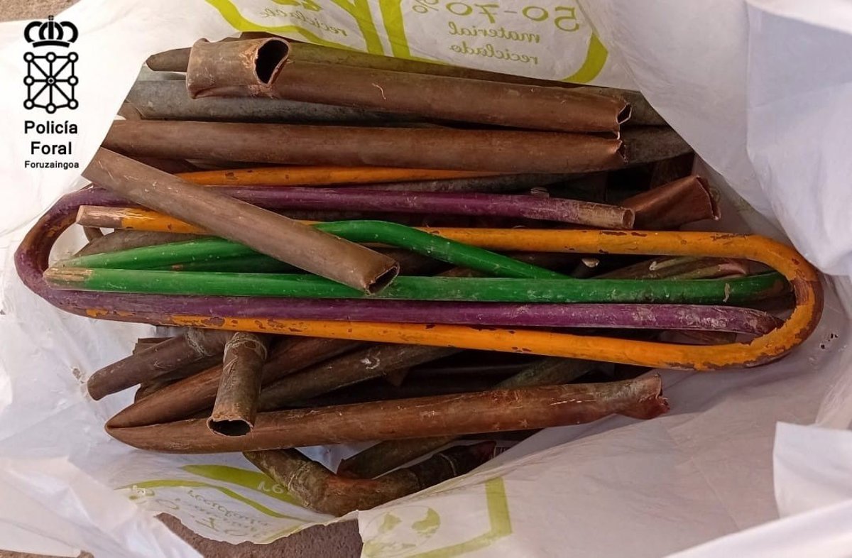 Detenido en Cintruénigo por intentar vender 157 kilos de cobre presuntamente sustraído