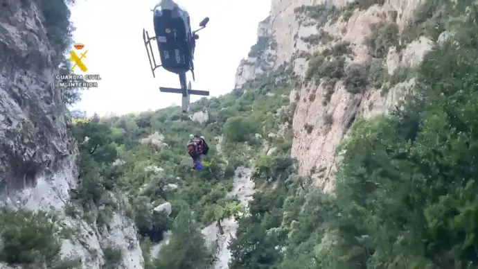 Fallece un senderista de Zaragoza en una excursión por Loporzano, Huesca