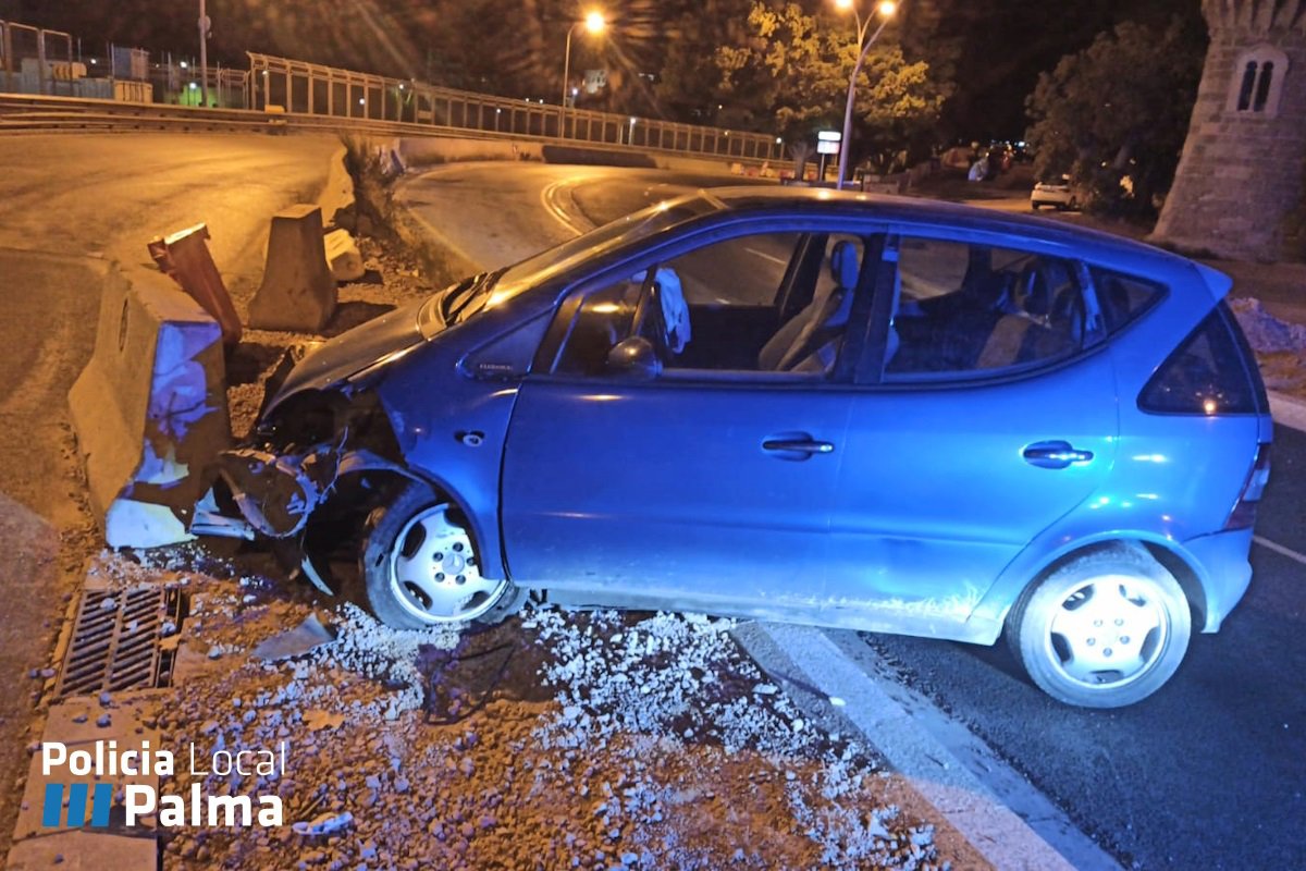 Un conductor borracho es investigado por causar un accidente en la avenida Gabriel Roca de Palma