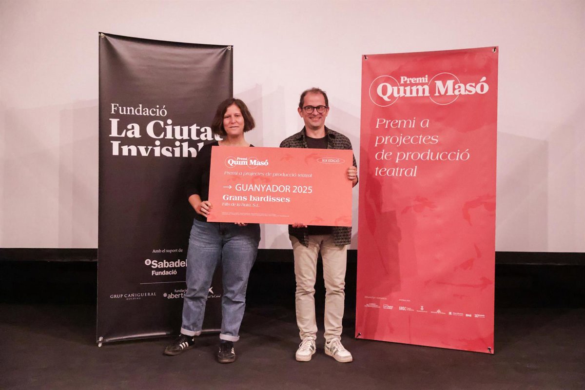 Llàtzer García obtiene el XIX Premio Quim Masó por el montaje 'Grans Bardisses'