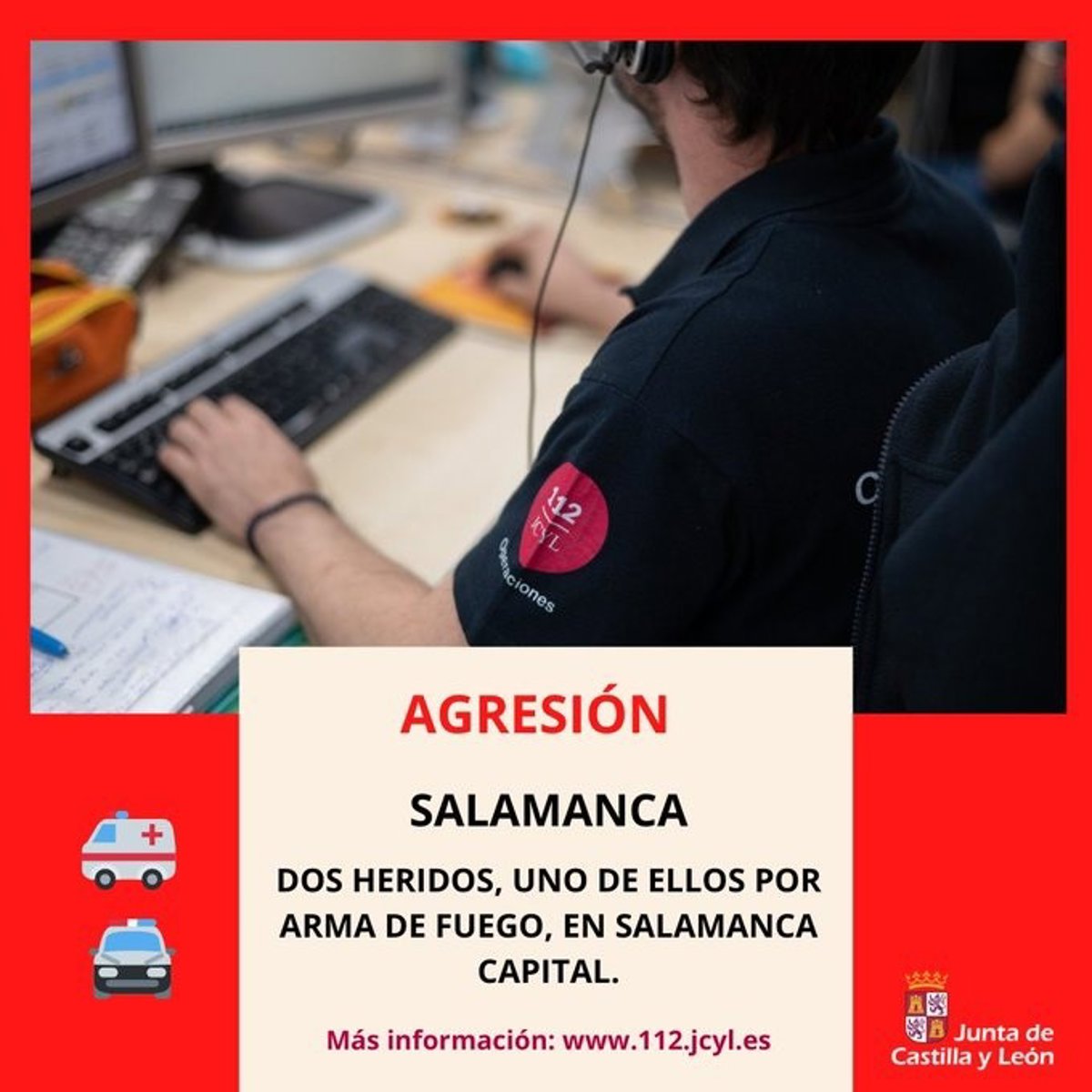 Dos personas resultan lesionadas tras un ataque en Salamanca, una de ellas por un disparo