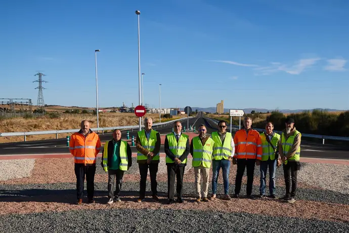 Cohesión Territorial finaliza las obras de la glorieta de Caparroso en la N-121