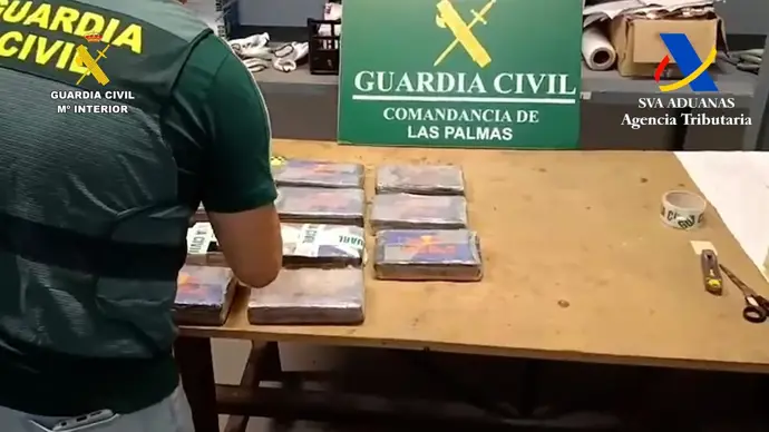 Interceptan once kilos de cocaína en un contenedor del Puerto de Las Palmas que venía de Brasil