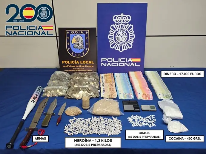 Detenido un reconocido delincuente del barrio de San José en Las Palmas por tráfico de drogas