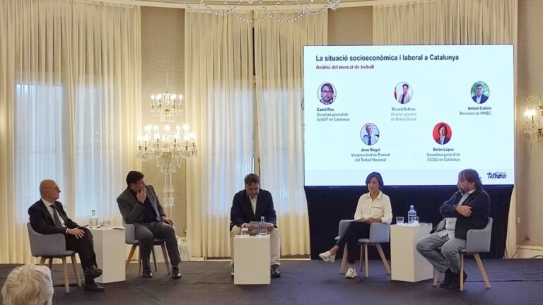 Sindicatos y empresarios piden una transición equitativa en el mercado laboral de Cataluña
