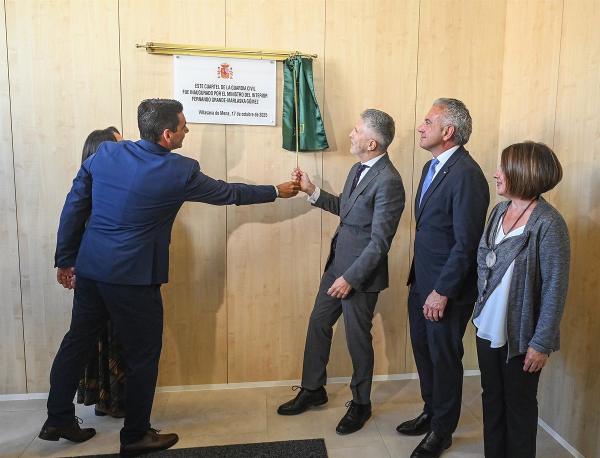 Marlaska presenta el nuevo cuartel de la Guardia Civil en Villasana de Mena