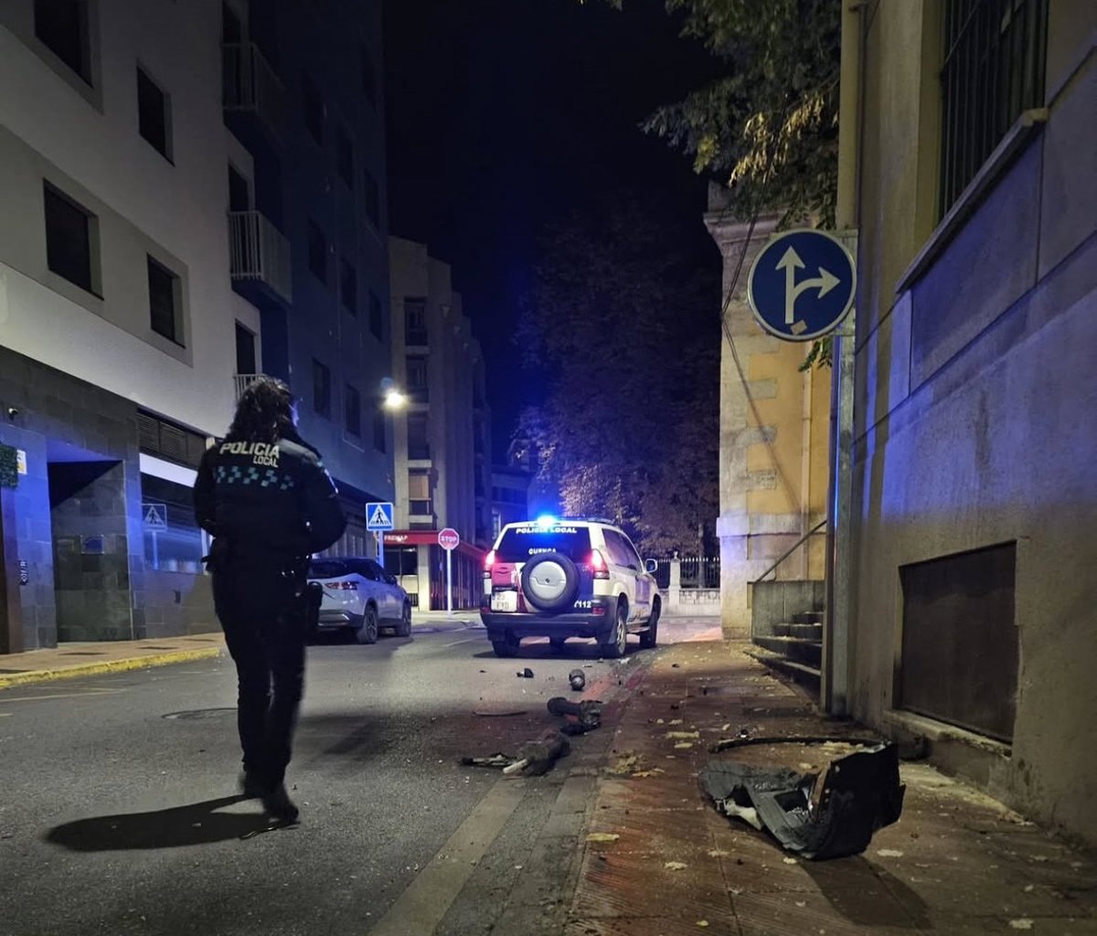 Conductor denunciado por abandonar el lugar tras un accidente en la calle Noheda de Cuenca
