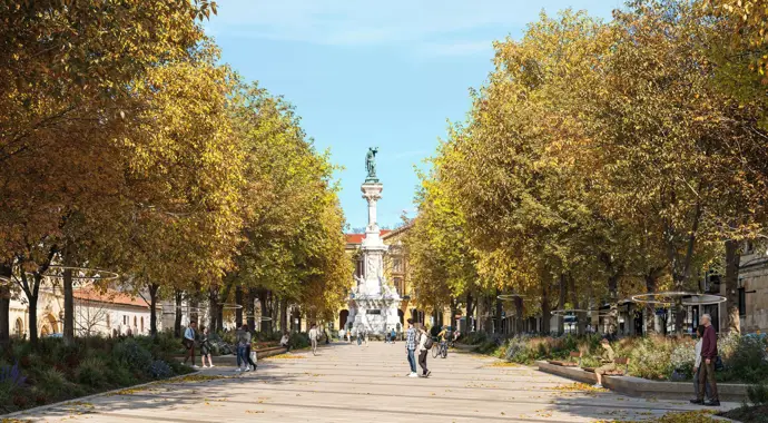 El príncipe de Viana da luz verde al proyecto de Sarasate y sugiere conservar el Monumento a los