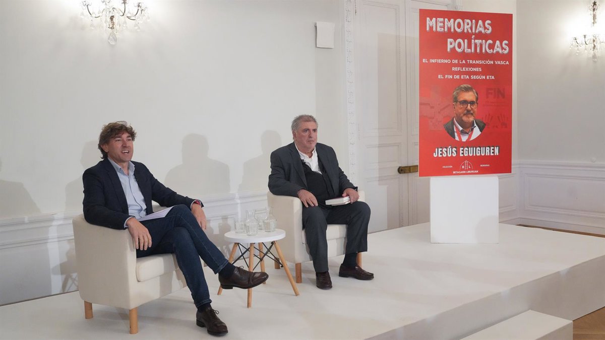 Eguiguren sostiene que ETA, igual que Franco, "murió en la cama", dejando secuelas como el
