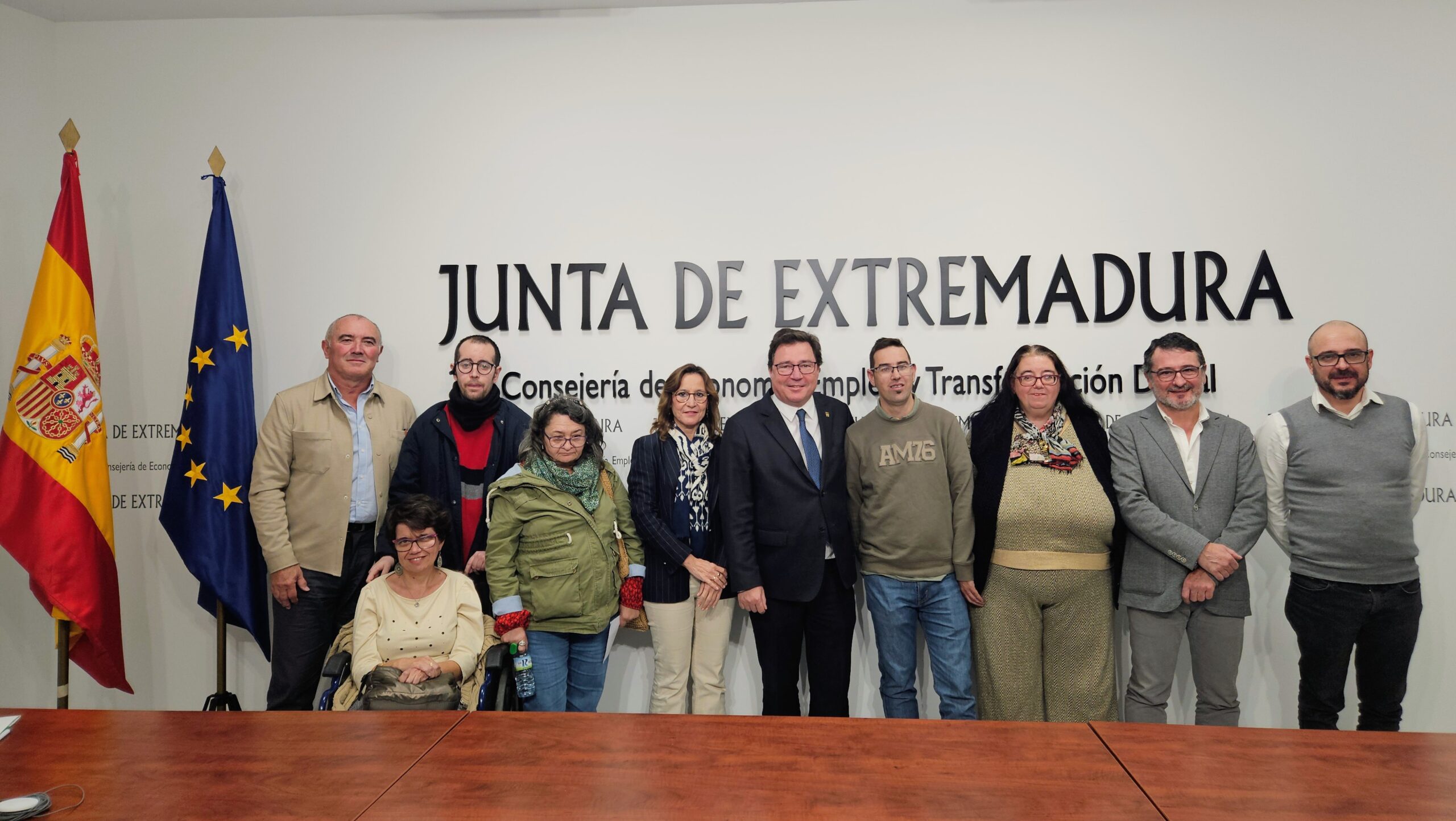 Guillermo Santamaría se reúne con el equipo de Plena Inclusión Extremadura para impulsar la