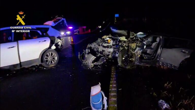 Accidente en la N-232 en Foncea deja un muerto y seis heridos tras colisión de cuatro vehículos