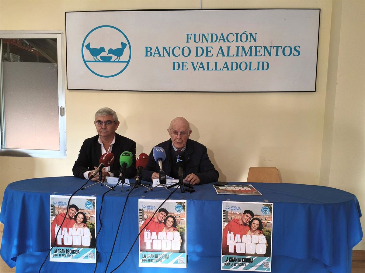 Banco de Alimentos de Valladolid espera aumentar su recaudación en la Gran Recogida para ayudar a