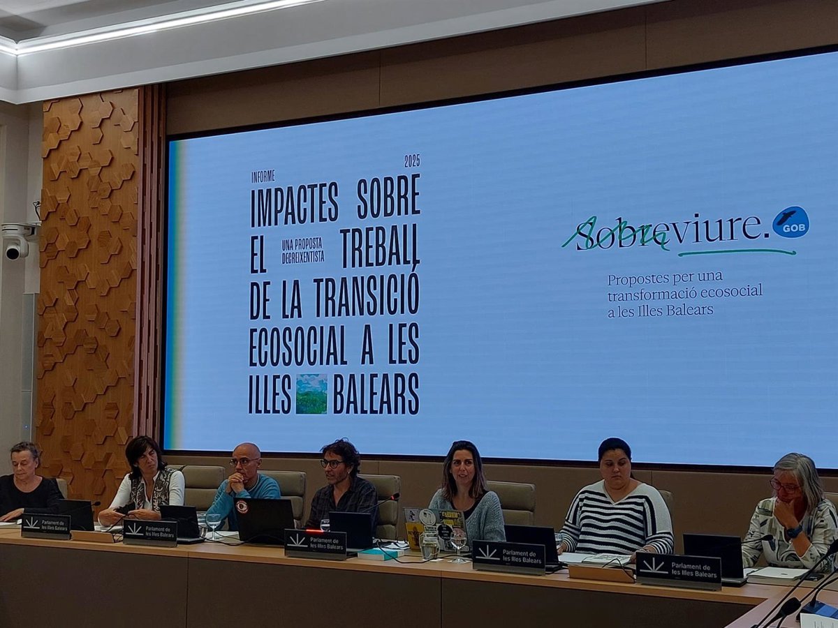 El GOB señala que la transición ecosocial puede traer "más trabajo, mejores condiciones y mayor