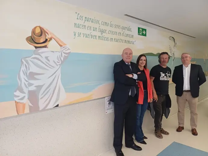La planta de oncología y hematología del hospital Santa Lucía presenta nuevos murales para el