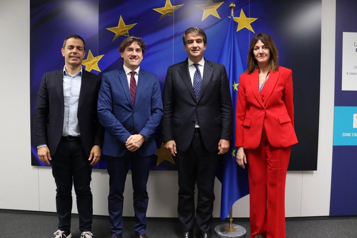 Andueza subraya que la UE valora la conexión del TAV con Francia desde Euskadi