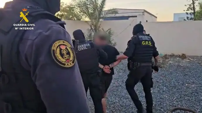Prisión para nueve detenidos en Almería tras el decomiso de 1,5 toneladas de cocaína
