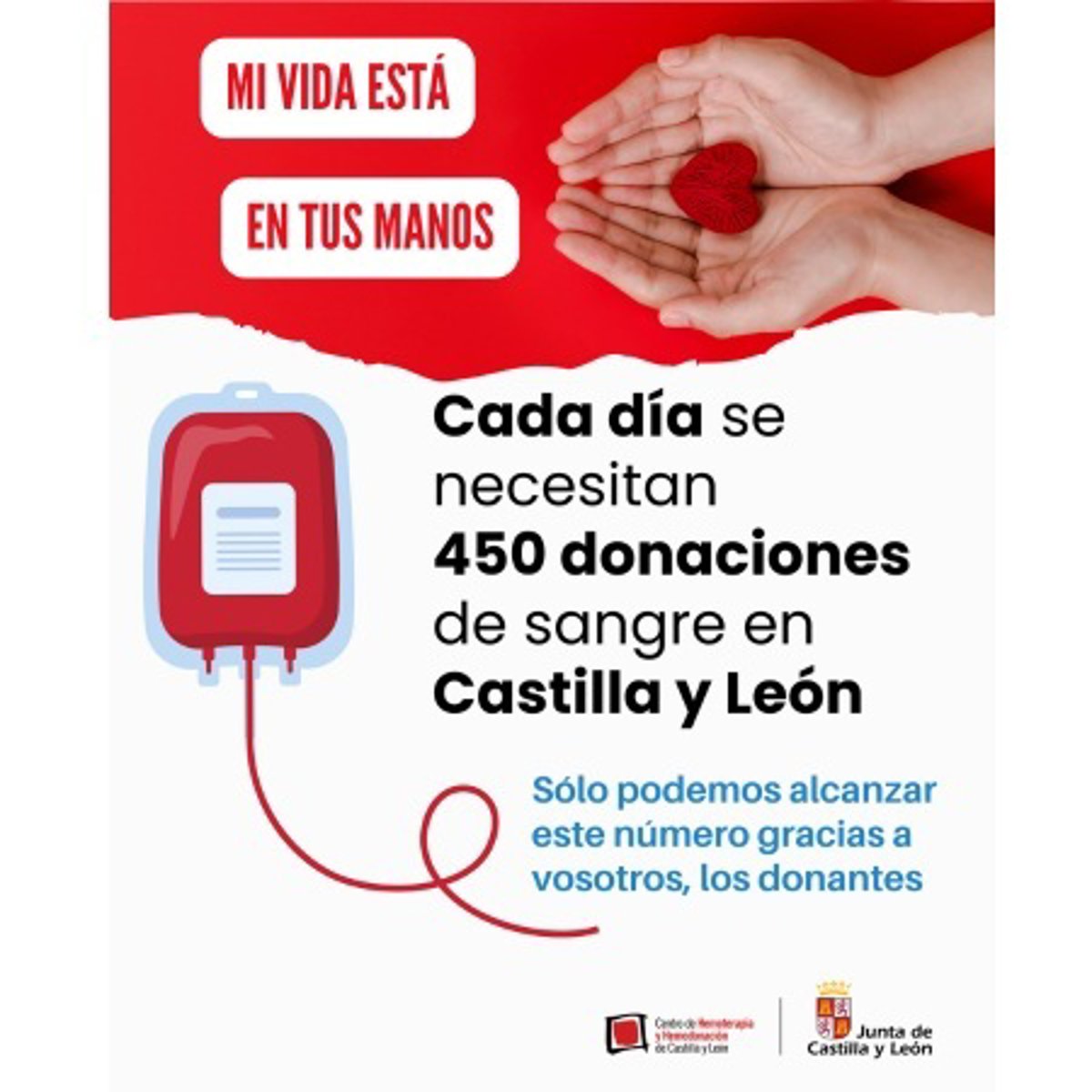 Cyl comienza la semana con déficit de reservas de sangre, el grupo 0+ en rojo y los demás en