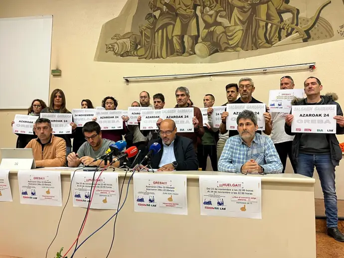 Sindicatos organizan huelga el 24 de noviembre en el transporte de mercancías por carretera