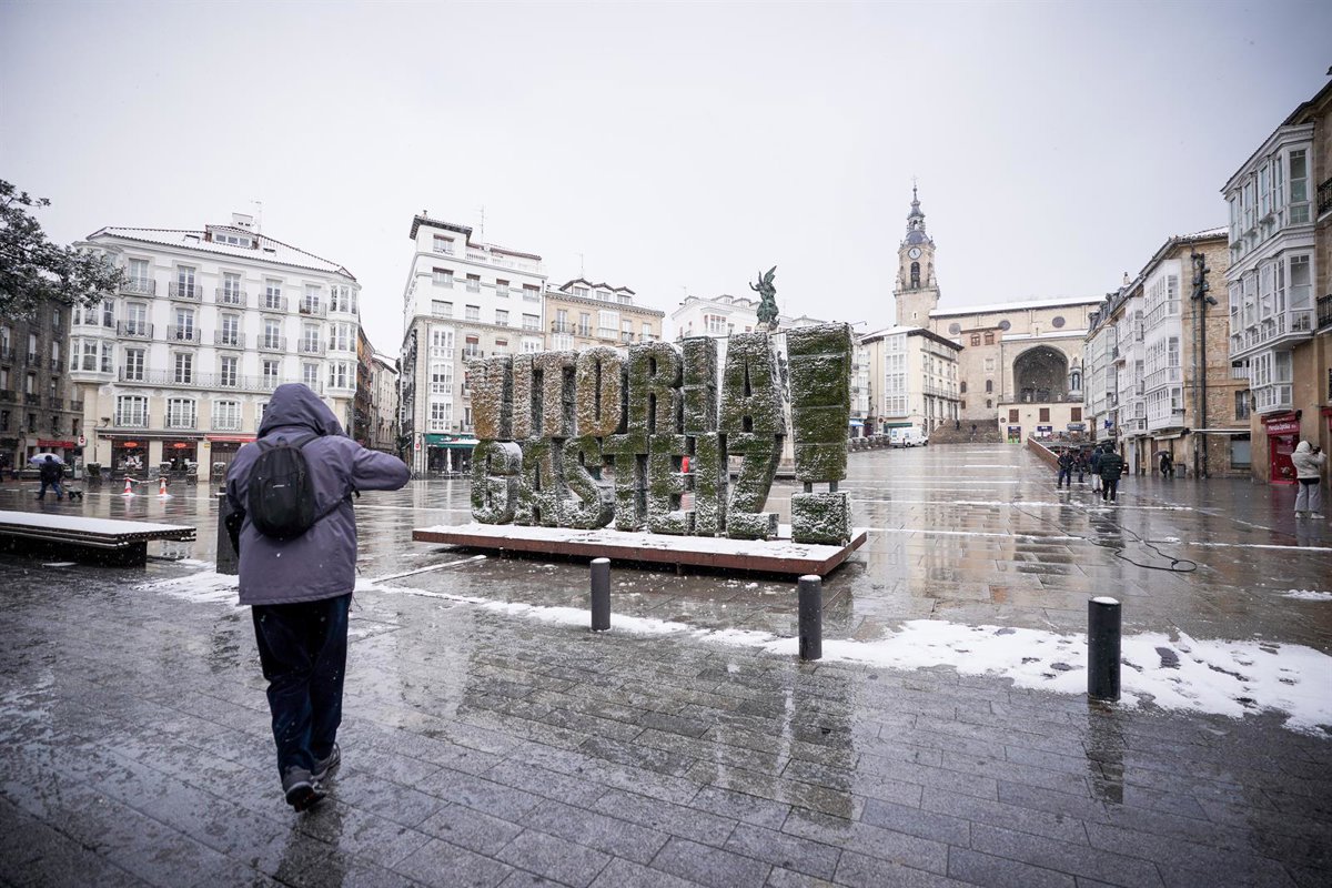 Se esperan intensas lluvias en el norte y nieve a 500 metros este jueves en Euskadi