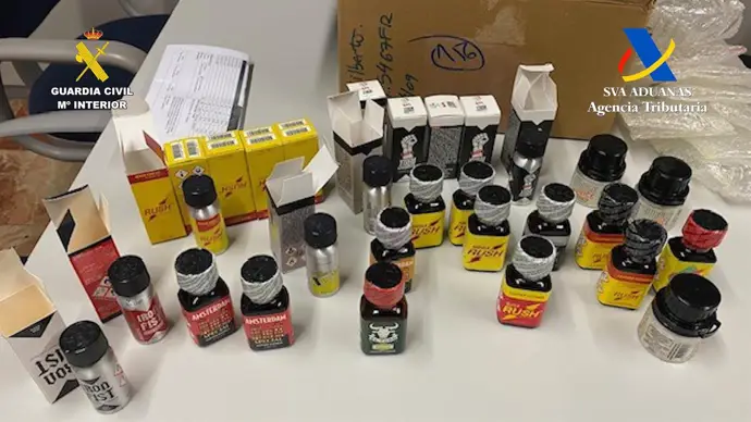 Intervenidas más de 13.800 dosis de 'Popper' enviadas a Tenerife por correo postal