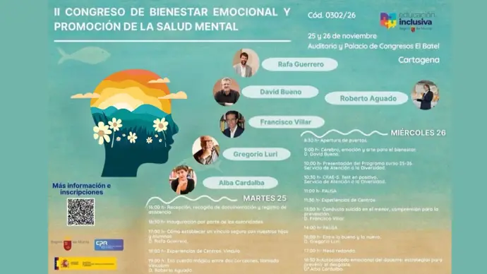 Más de 1.400 expertos se reunirán en el segundo congreso de bienestar emocional y salud mental en