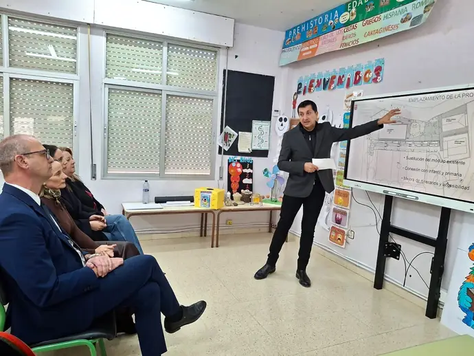 La Comunidad destina más de un millón de euros a un nuevo pabellón en el colegio Río Argos