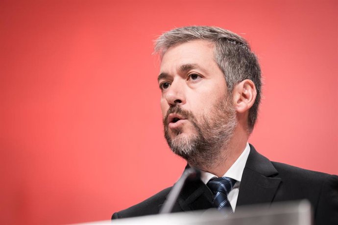 El consejero de Presidencia, Justicia y Administraci&oacute;n Local, y portavoz del Gobierno auton&oacute;mico, Miguel &Aacute;ngel Garc&iacute;a Mart&iacute;n, durante una rueda de prensa tras la reuni&oacute;n del Consejo de Gobierno