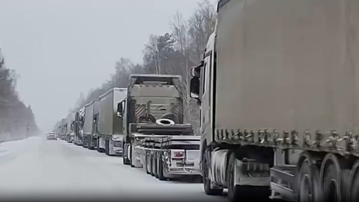 El tráfico en la autopista transiberiana se paraliza debido a un atasco de 85 kilómetros