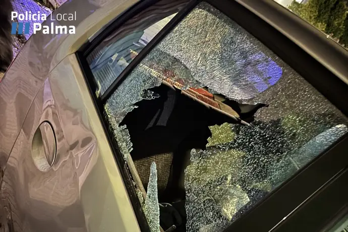 Detenido un hombre en Palma tras una persecución por un robo en un coche y un hurto en un